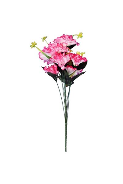 Goliat Buchet de 9 garoafe în culorile roz și alb, 54 cm