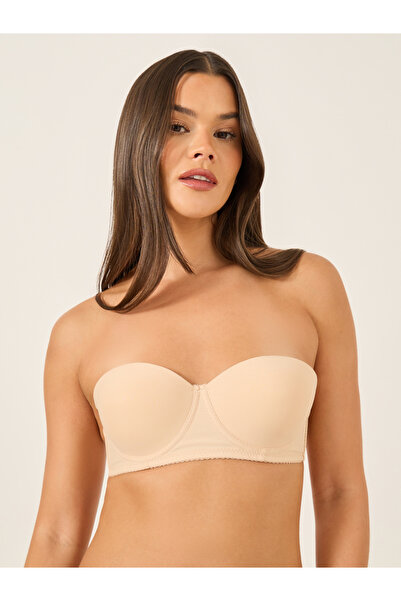 INENEMIS By Styli Solid Strapless Padded Wired Bandeau Bra
