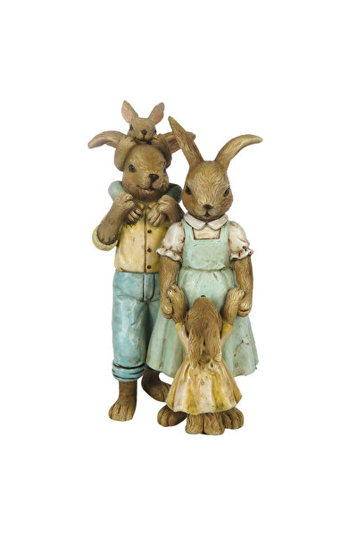 Clayre & Eef Figurine Iepuraș de Paște din Polirășină 8x6x15 cm