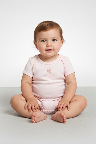 Bonjour Bebe Toddlers Girl 3 Pieces Floral Print Bodysuits, Multicolor