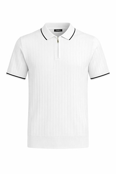 Plus Scorpion Чоловіча футболка з застібкою-блискавкою та поло-комірцем, прям...