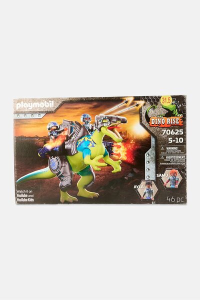 Playmobil 70625 سبينوصور قوة دفاع مزدوج ، متعدد الألوان