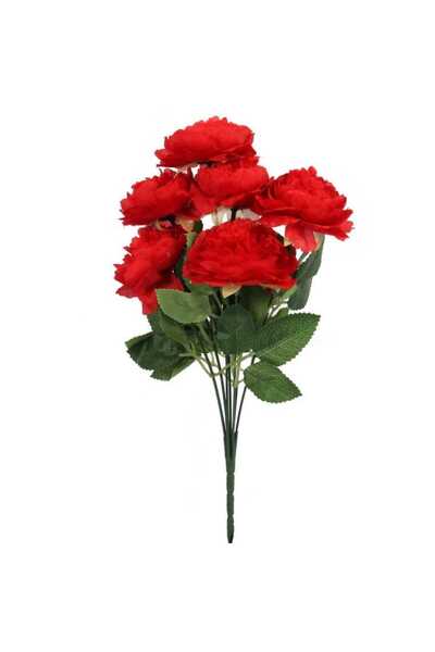 Goliat Czerwony Bukiet Sztucznych Piwonii 36cm o Realistycznym Wyglądzie