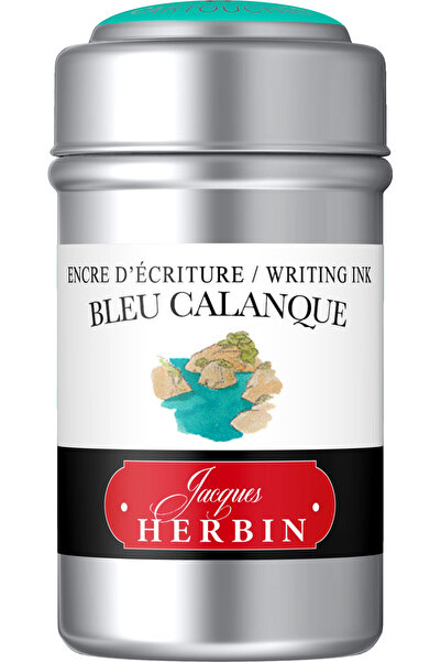 Jacques Herbin J. Herbin Ink Cartridges Bleu Calanque, Set of 6, Herbin, 20114T