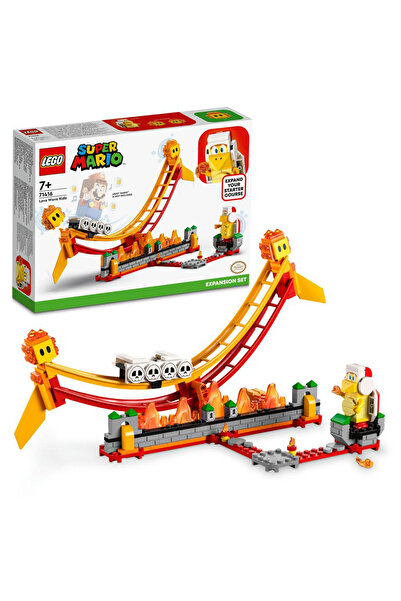 LEGO Super Mario Lava Wave Ride 71416 Expansion Set - 218pcs, Social Play, Ag...