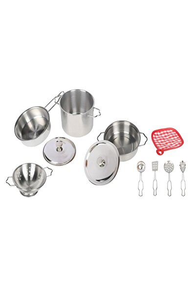 VARDEM OYUNCAK Atf-3815-1A 11 Piece Steel Pot and Pan Set