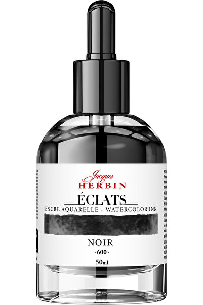 Jacques Herbin Sticlă de cerneală 50ml Negru