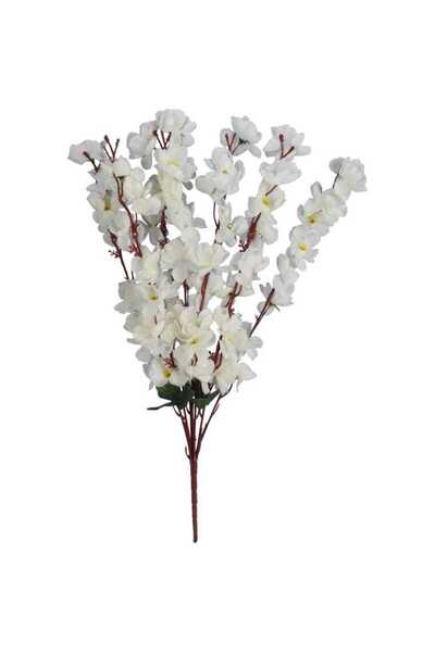Goliat Sztuczny Bukiet Białych Jabłoni - 7 Gałązek, 56 cm