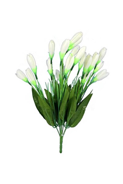 Goliat Bukiet 20 Sztucznych Krokusów Białych - Dekoracja o Wysokości 35 cm