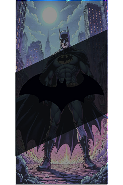 sticker Batman Yarasa 13x6Cm Jdm Araba-motor-laptop Cam Etiket Hologram Seçen...