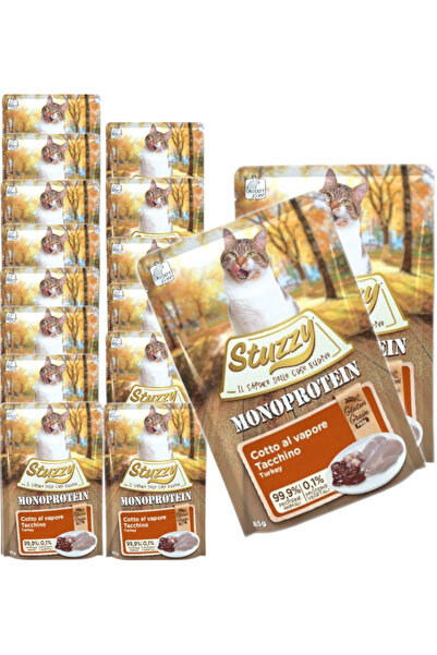 Stuzzy Hrană umedă pentru pisici Monoprotein CURCAN 16x85g
