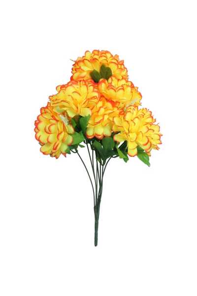 Goliat BUKIET 8 CHRYZANTEM Z GIPSÓWKĄ KOLOR POMARAŃCZOWY