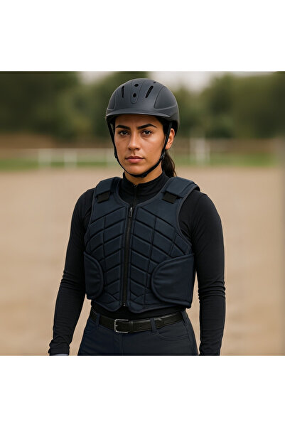 ATEX BİNİCİLİK Ergonomik Cırtlı Ayarlanabilir Binici Güvenlik Yeleği S Beden