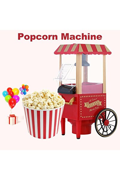 ROXİVA Popcorn Maker Nostalgia Oil-Free and Healthy Popcorn