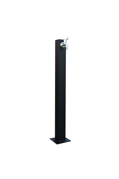 OEM Cismea moderna pentru gradina, Neagra, Otel Vopsit Electrostatic, 100x8 cm