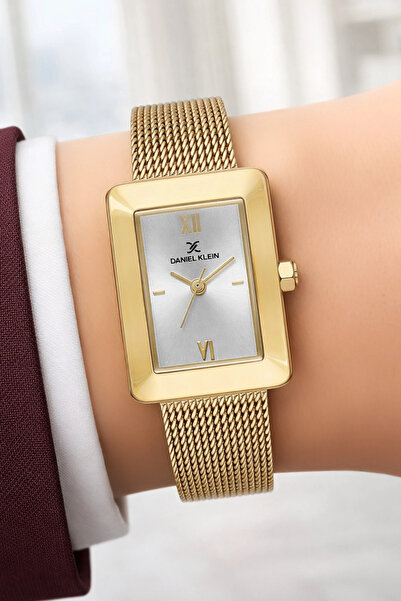 Daniel Klein Steel Cord Steel Case Women Wrist Watch+Bracelet Gift Gold Color...