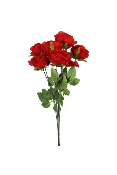 Goliat Czerwony Bukiet Sztucznych Róż Wysokiej Jakości - 7 sztuk, 50cm