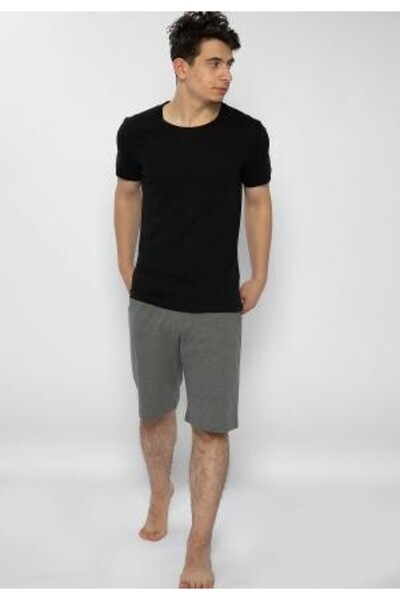 Arnetta Men's black-gray pajamas