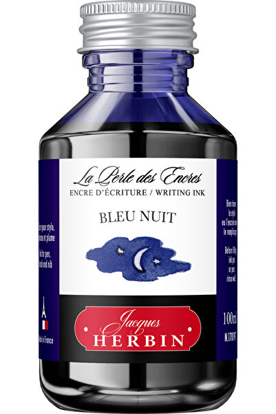 Jacques Herbin Sticlă de cerneală 100ml Bleu Nuit