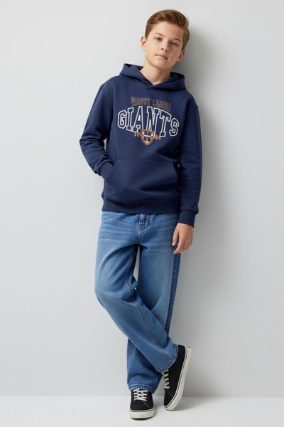 ww waka waka kids store Blugi din denim cu croială largă și confortabilă pent...