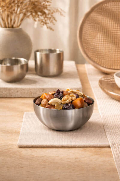 Anadolu Saray 1 Piece Stainless Steel Snack Bowl & Sauce Bowl Set – Modern Pr...