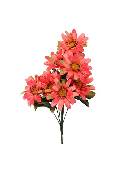 Goliat Pomarańczowy Bukiet Dekoracyjny z 9 Sztucznych Gerber o Wysokości 46cm