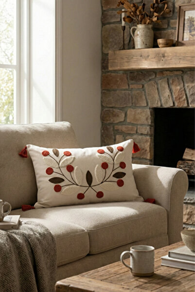 cottoncloth غطاء كيرلينت مزخرف مستطيل الشكل مطرز بالتطريز اليدوي باباتيا 35x5...