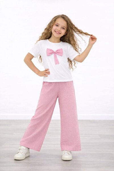 ARBİ kids Set complet din țesătură cu bule, cu model de fundă suspendată, pen...