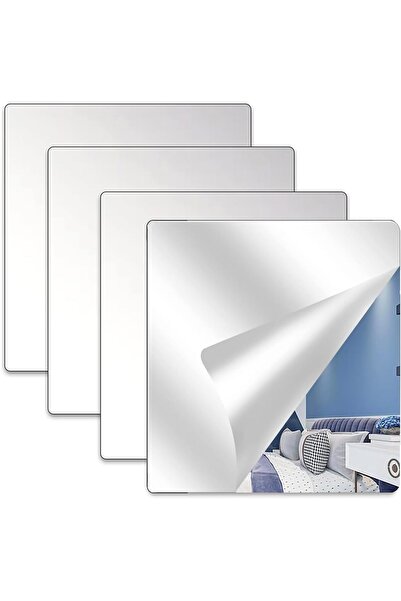 Other Mirror Wall Stickers - Waterproof Acrylic, Self-Adhesive - Set of 4, 20...