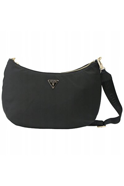 Guess Women's Handbag Black Small Polyester Messenger Shoulder Bag Classic