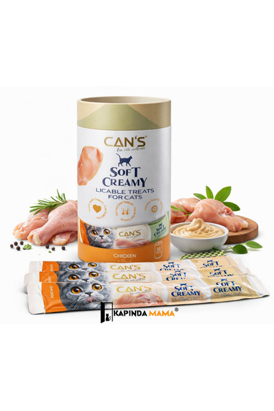 Cans Can’s Soft Creamy Tavuklu Kedi Ödül Kreması 15 gr x 30’lu