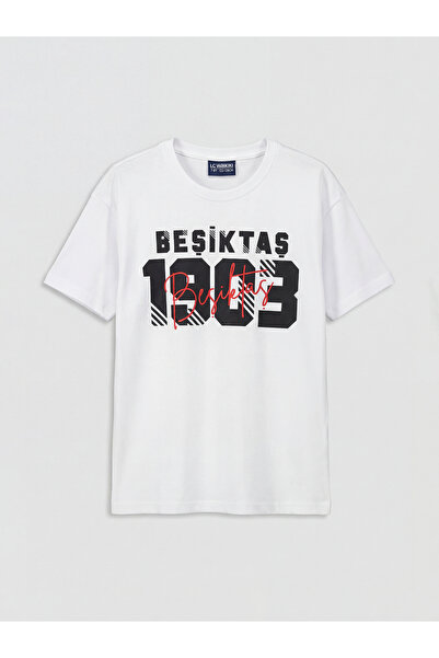 LC Waikiki Tricou și pantaloni scurți pentru băieți, cu imprimeu Beşiktaş, al...
