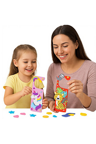 Other DIY Door Hanger Creation Set for Kids - Foam, Animal Pattern, Multicolo...