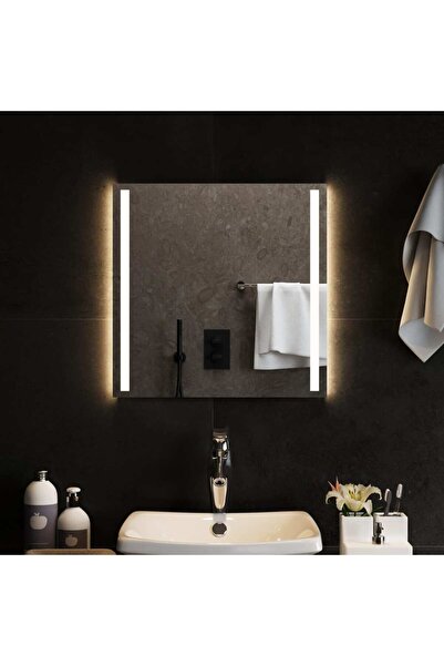 Concept Oglindă de baie cu LED, 50x50 cm