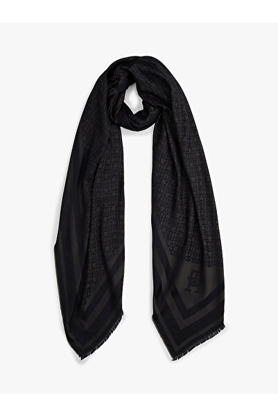 Tommy Hilfiger شال نسائي بتفاصيل مونوغرام من TH