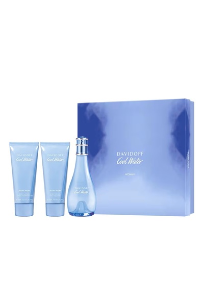 Davidoff Подаръчен комплект Cool Water, за жени, тоалетна вода, 100 мл + 75 м...