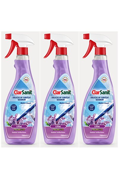 clarsanit SET 3 PIECES - Lilac Glass Cleaner Solution 750ml