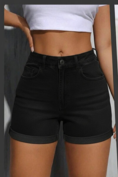 SEVENLINE Women's Denim Folded Shorts Jeans