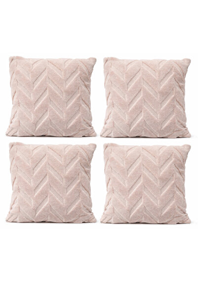 Bumedo Plush Decorative Throw Pillow Cover Nordic Zigzag-Herringbone Set of 2...