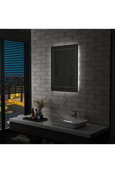 Concept Oglindă cu LED de perete de baie, 60 x 80 cm