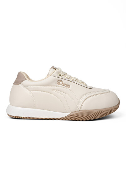 RABU Beige Women's Orthopedic Sports Shoes Soft Sole Daily Comfortable Sneaker
