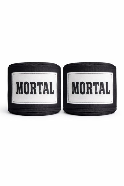 MORTAL SPORT Boxing Gloves Red Black Gold + Boxing Bandage + Mouthguard + Jump Rope - Set of 4