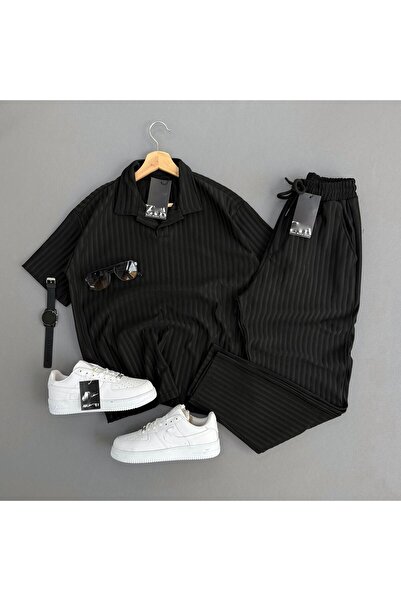 Baycombine35 Lycra Ottoman Fabric 2-Piece Set Tracksuit - Tshirt