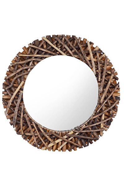 Concept Oglindă de perete, 60 cm, tec, rotund