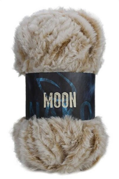 NAKO MOON El Örgü İpliği 100 Gr RENK 97662 KARAMEL-EKRU