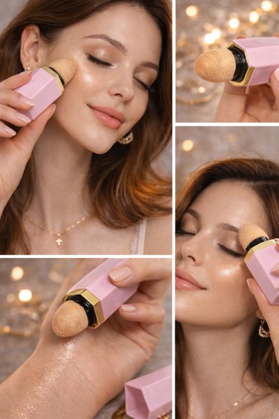 Sudedi Home Cream Form Stick Illuminator Intense Radiant Gold Tone Highlighter (204)