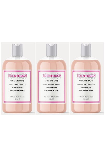 clarsanit SET 3 BUCĂȚI - EdenTouch Gel de duș 400 ml - Vanilie și tutun Elegance