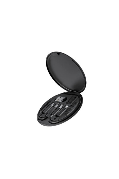 FREEDOM STOREE Sn06 3in1 Cable and Card Organizer - Black