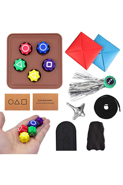 Other Korean Gonggi Game - Set of 8 Skill Pieces, Plastic, Reflex Training, M...