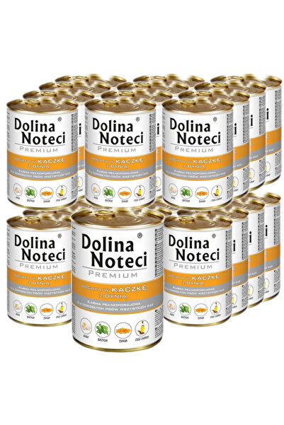 Dolina Noteci Hrană umedă premium pentru câini cu rață și dovleac, cutie 24x400g